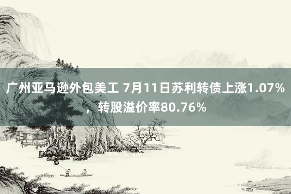 广州亚马逊外包美工 7月11日苏利转债上涨1.07%，转股溢价率80.76%